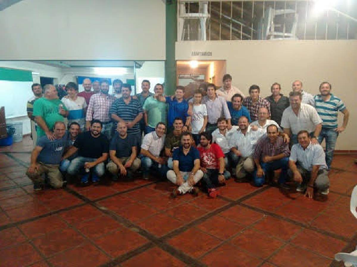 Con los amigos de la barra pesquera 